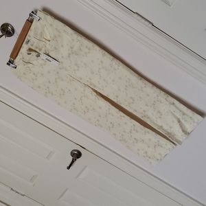 Jcrew daisy embroidered denim boot crop